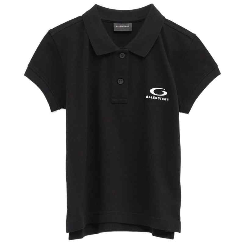 Balenciaga logo-embroidered polo shirt