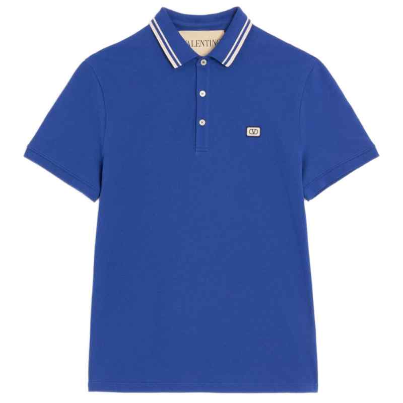 Valentino VLogo Signature piquet cotton polo shirt