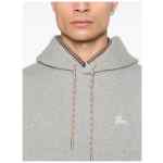 Burberry Check motif cotton hoodie