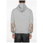 Burberry Check motif cotton hoodie