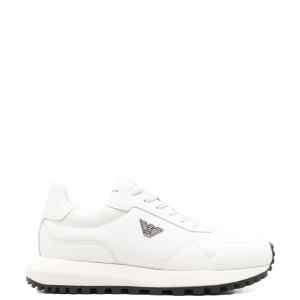 Emporio Armani ASV Regenerated Saffiano Leather Sneakers