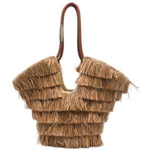 Zimmermann Goldentime Medium Fringe Tote