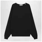 Fear of God Essentials Black waffle-knit sweatshirt