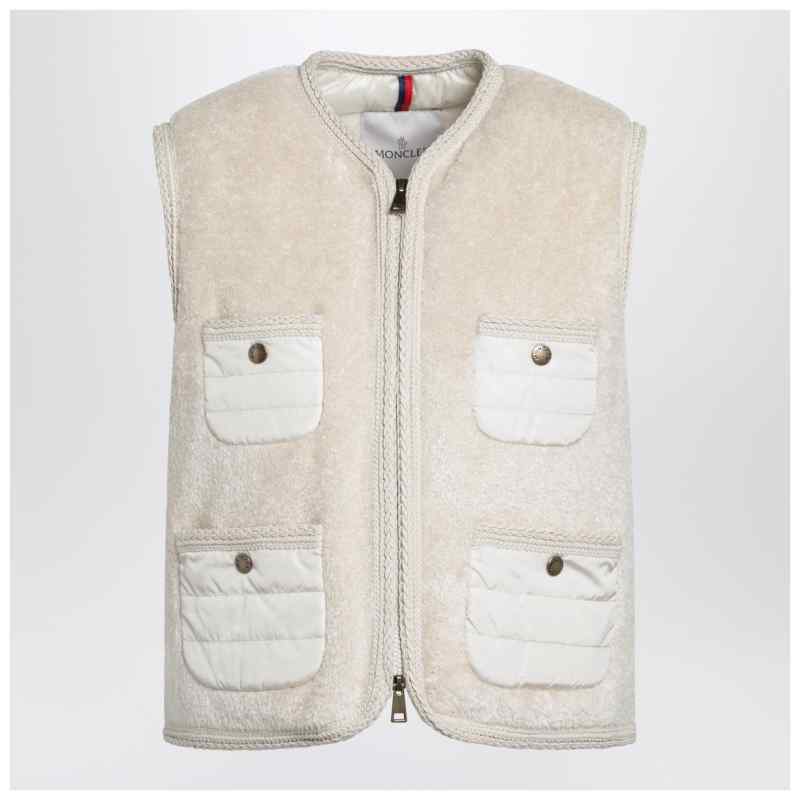 Moncler Mimosa gilet in teddy-effect fleece Moncler Mimosa gilet in teddy-effect fleece, theFeinheit