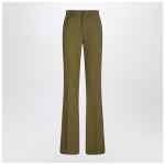 The Attico Military green wool gabardine trousers