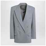 Stella McCartney Light grey wool double-breasted jacket
