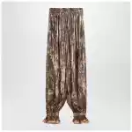 Valentino Pleated silk-blend trousers