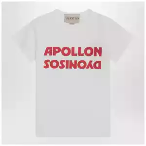 Valentino White T-shirt with Apollon/Dionysus print