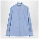 Valentino Light blue striped shirt in cotton