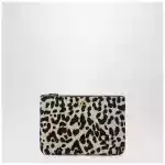 Valentino Garavani Animal-print pony-effect VLogo Signature pouch