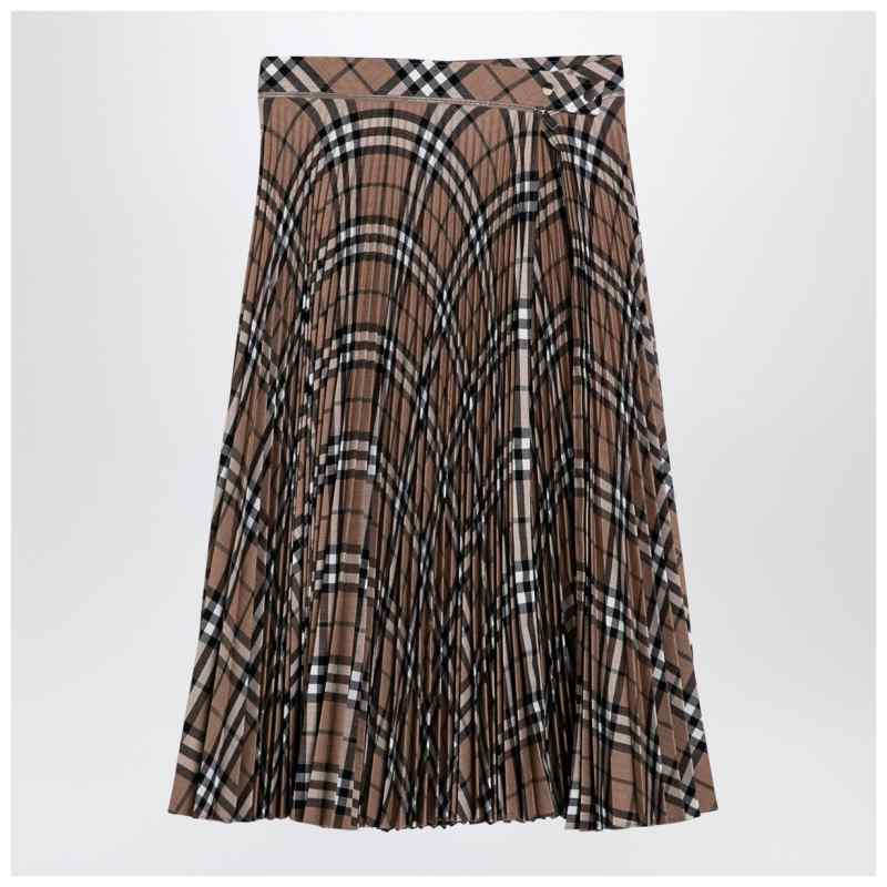 Burberry Check pattern pleated skirt, theFeinheit
