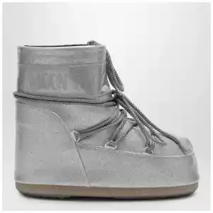 Moon Boot Silver Icon Low boots with glitter