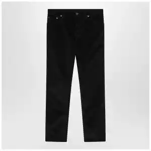 Burberry Dark blue cotton corduroy trousers