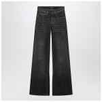 Balenciaga Black washed jeans with jacquard logos