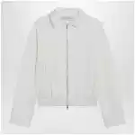 Max Mara White cropped sweatshirt in silk blend