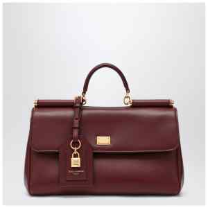 Dolce&Gabbana My Sicily handbag in burgundy leather