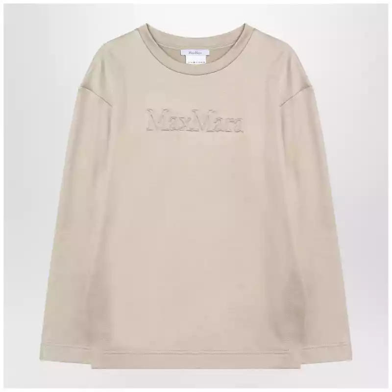 Max Mara Beige sweatshirt in silk blend