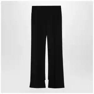 Chloé Black asymmetrical wool trousers