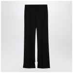 Chloé Black asymmetrical wool trousers