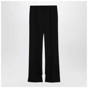 Chloé Black asymmetrical wool trousers