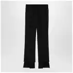 Chloé Black asymmetrical wool trousers