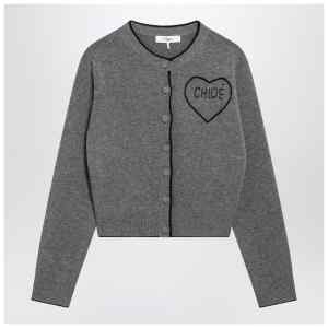 Chloé Grey wool and cashmere cardigan