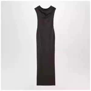 Max Mara Pianoforte Brown dress in viscose and lurex yarn