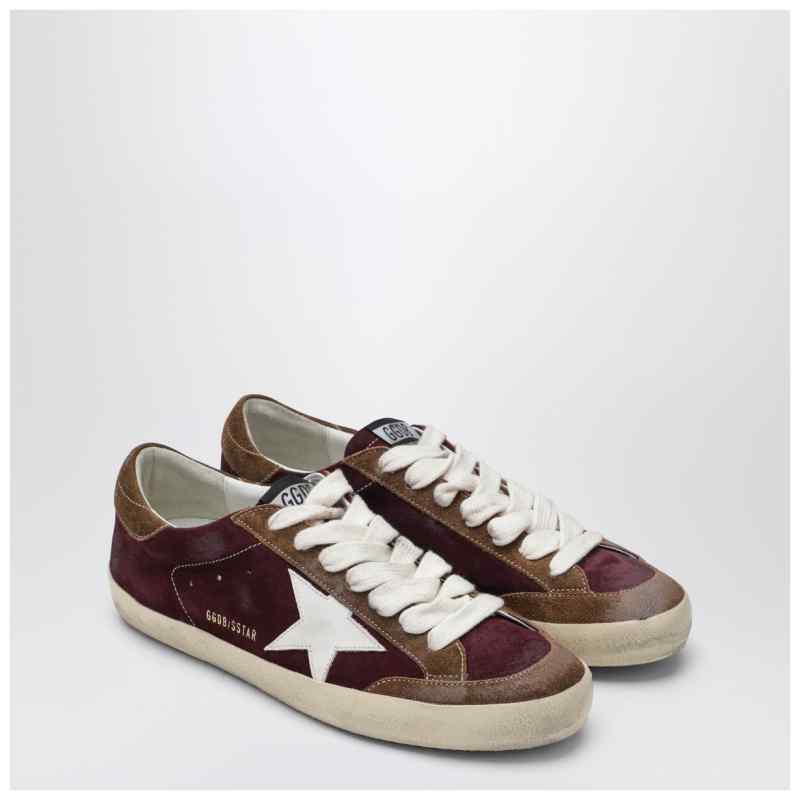 Golden Goose Bordeaux/white/brown Super Star sneaker, theFeinheit