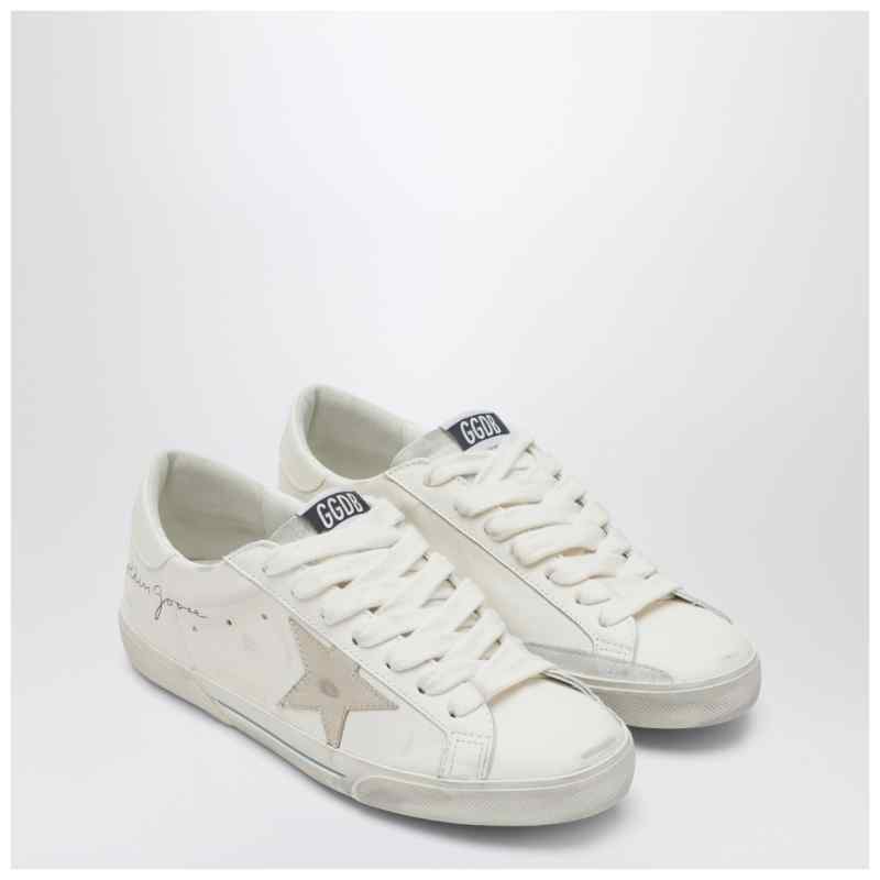 Golden Goose Super-Star white/platinum sneaker, theFeinheit