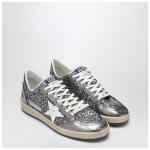 Golden Goose Ballstar silver glitter sneaker