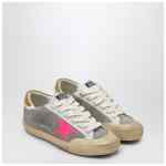 Golden Goose Super-Star sneaker in taupe/fuchsia/ochre