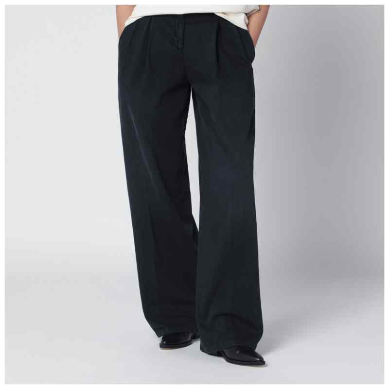 Golden Goose Black wide-leg cotton trousers, theFeinheit