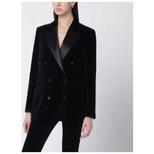 Golden Goose Black velvet jacket with satin lapels