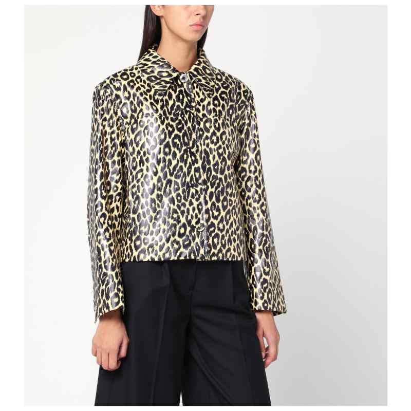 Jil Sander Leopard print jacket in coated fabric, theFeinheit