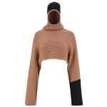 Ferragamo Cashmere cropped hoodie