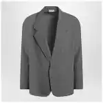 Fear of God Gray single-breasted jacket in cotton and wool