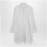 Max Mara Oversized striped silk shirt
