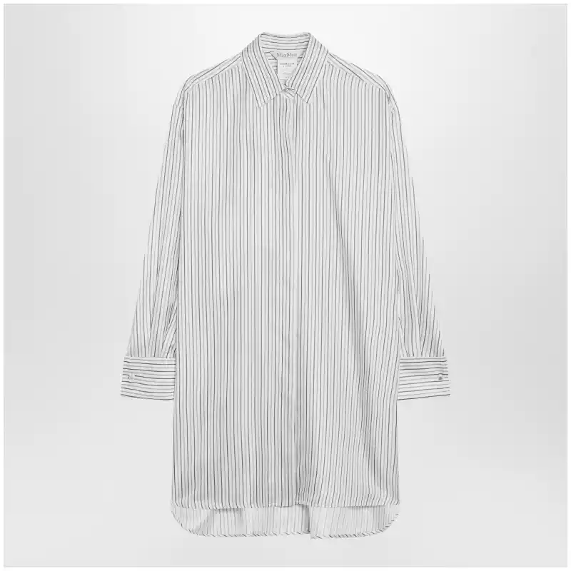 Max Mara Oversized striped silk shirt