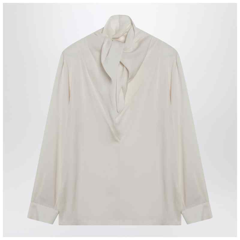 Max Mara Ivory silk charmeuse blouse, theFeinheit