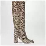 Paris Texas Lavinia boots in python-printed leather