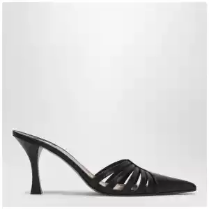 Paris Texas Black leather mule Nadia