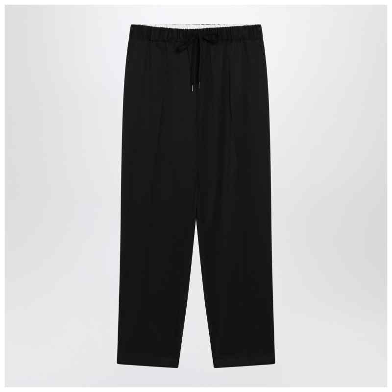 MM6 Maison Margiela Black wool-blend trousers, theFeinheit