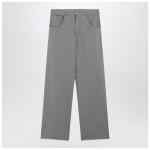 MM6 Maison Margiela Grey mélange cotton trousers