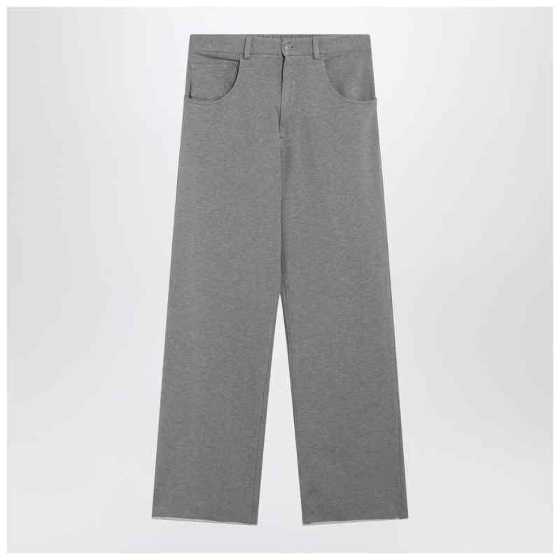 MM6 Maison Margiela Grey m&eacute;lange cotton trousers, theFeinheit