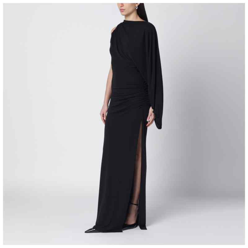 The Andamane Black Selene one-shoulder long dress, theFeinheit