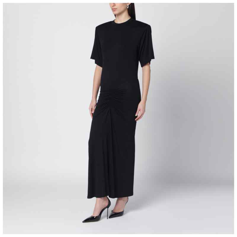 The Andamane Black Lennox midi dress, theFeinheit
