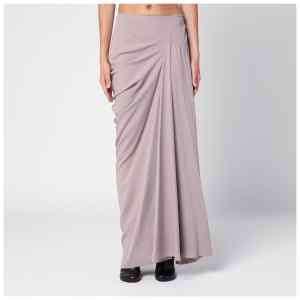 Dries Van Noten Pink long draped skirt