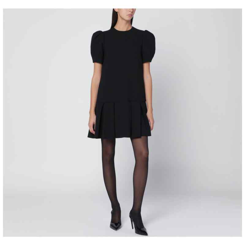 Moschino Black mini dress with pleats Moschino Black mini dress with pleats, theFeinheit