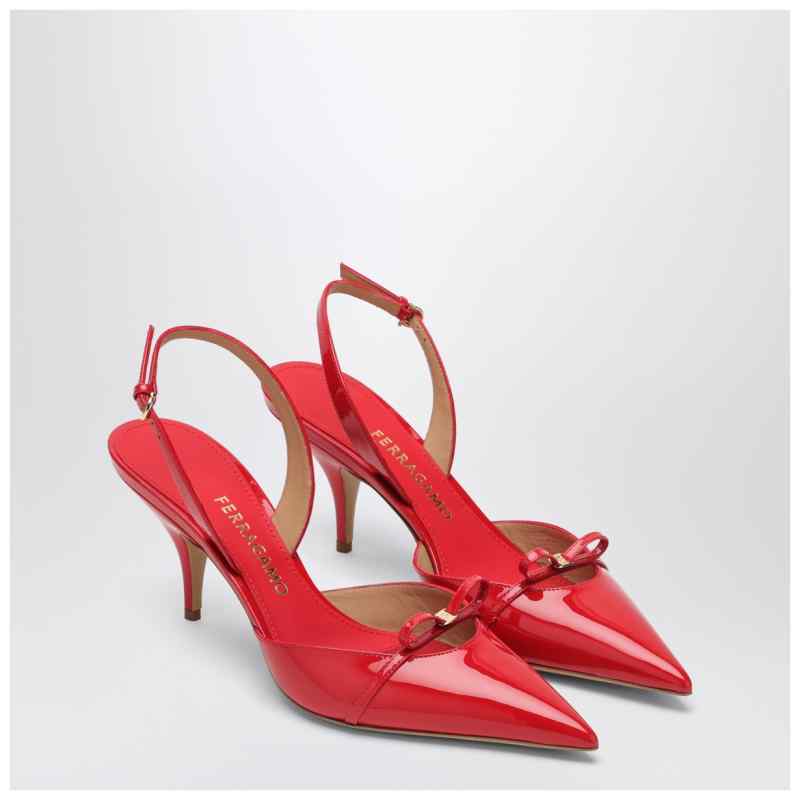 Ferragamo Gylla 70 Slingback in flame red Ferragamo Gylla 70 Slingback in flame red, theFeinheit