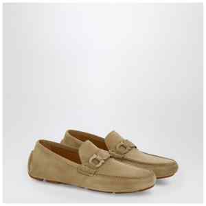 Ferragamo Safari-colored Gancini Driver loafer
